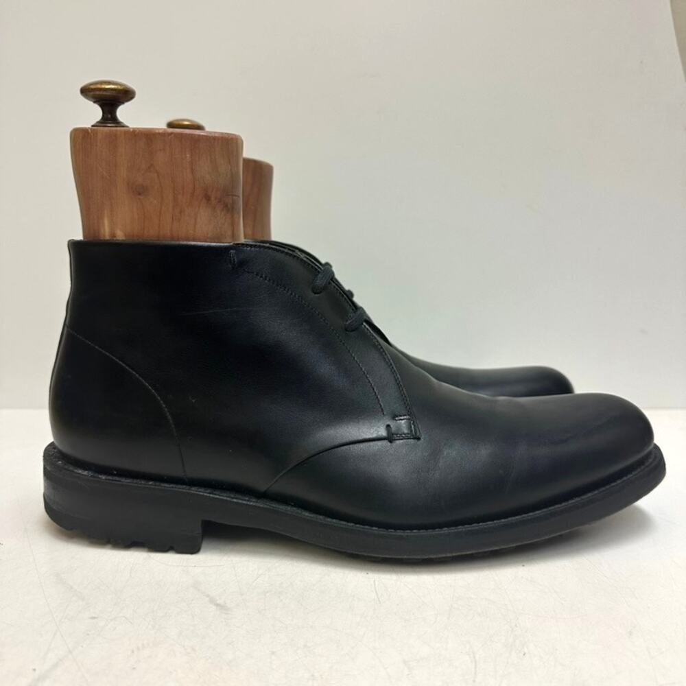 VERY GOOD Magnanni Chukka Boot Black Calf Lug Sole Made in Spain EU 44 US 11 D